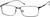 Angle view of Rectangle Glasses 3210021 in Black thumbnail