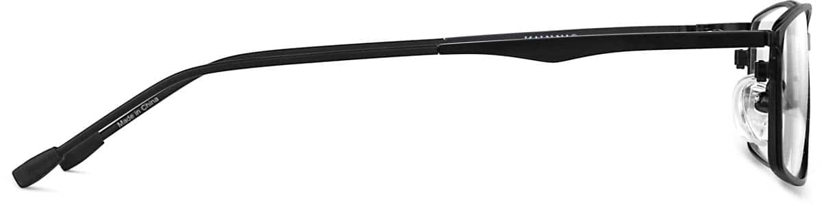 Side view of Rectangle Glasses 3210021 in Black