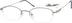 Oval Glasses 321011 in Silver