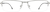 Front view of Rectangle Glasses 3210111 in Silver thumbnail
