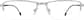 Front view of Rectangle Glasses 3210111 in Silver thumbnail