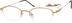 Oval Glasses 321014 in Gold