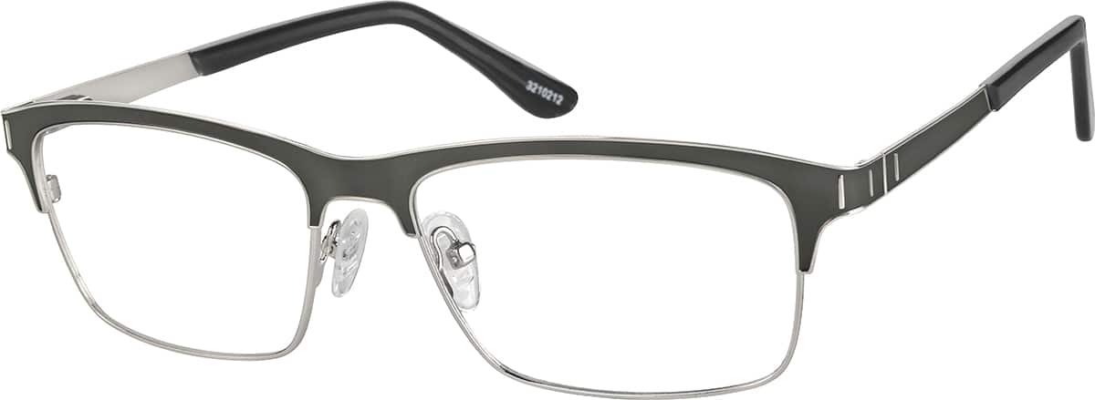 Angle view of Rectangle Glasses 3210212 in Gray