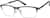 Angle view of Rectangle Glasses 3210212 in Gray thumbnail