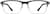 Front view of Rectangle Glasses 3210212 in Gray thumbnail