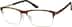 Rectangle Glasses 3210215 in Brown