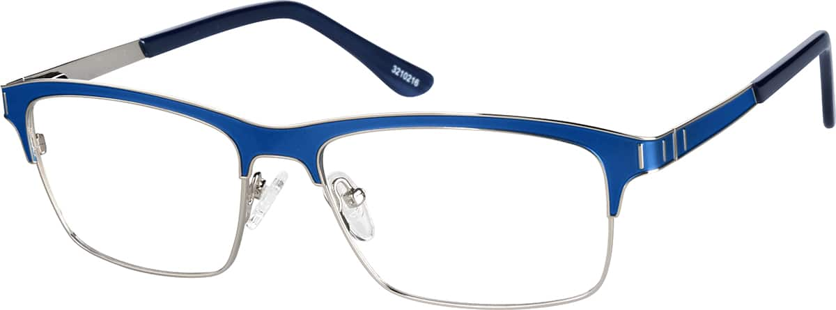 Angle view of Rectangle Glasses 3210216 in Navy