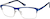 Angle view of Rectangle Glasses 3210216 in Navy thumbnail