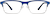 Front view of Rectangle Glasses 3210216 in Navy thumbnail