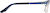 Side view of Rectangle Glasses 3210216 in Navy thumbnail