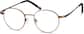 Angle view of Round Glasses 3210415 in Copper thumbnail