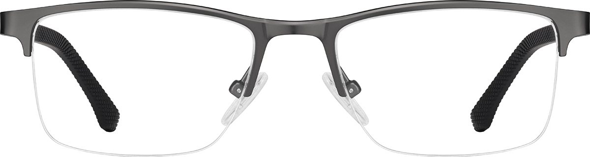 Gray Rectangle Glasses