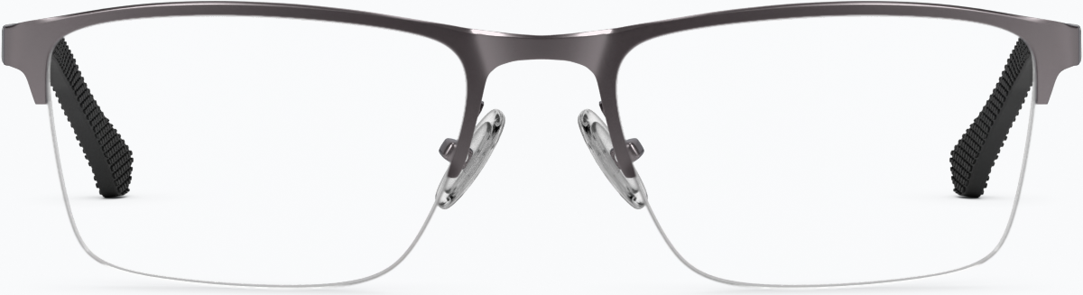 Front view of Rectangle Glasses 3210712 in Gray thumbnail
