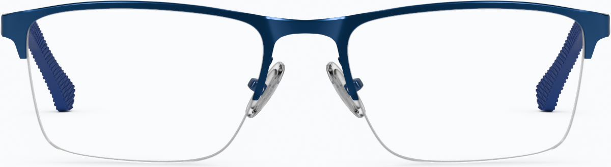 Front view of Rectangle Glasses 3210716 in Blue thumbnail