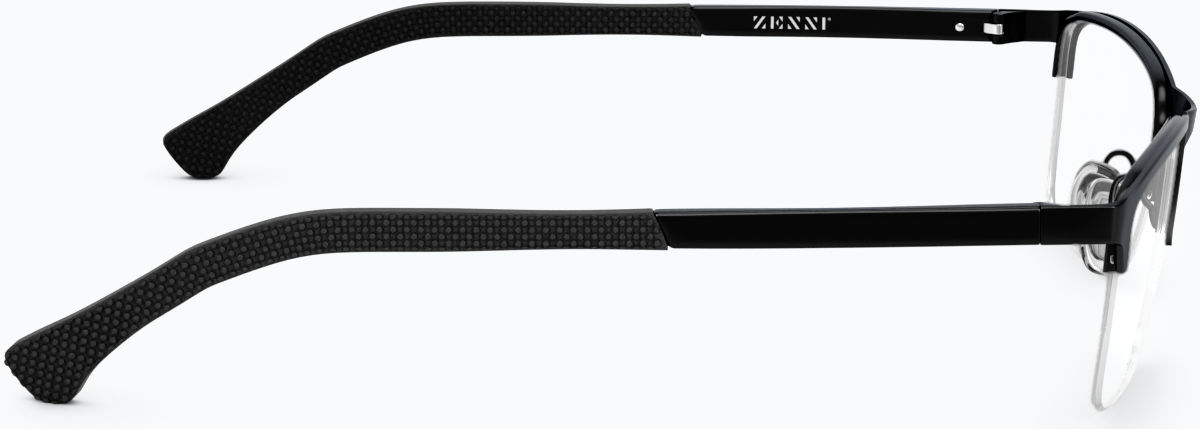 Side view of Rectangle Glasses 3210721 in Black thumbnail