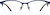 Front view of Rectangle Glasses 3211216 in Navy thumbnail