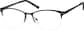 Angle view of Rectangle Glasses 3211221 in Black thumbnail