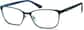Angle view of Rectangle Glasses 3211421 in Black thumbnail