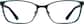 Front view of Rectangle Glasses 3211421 in Black thumbnail