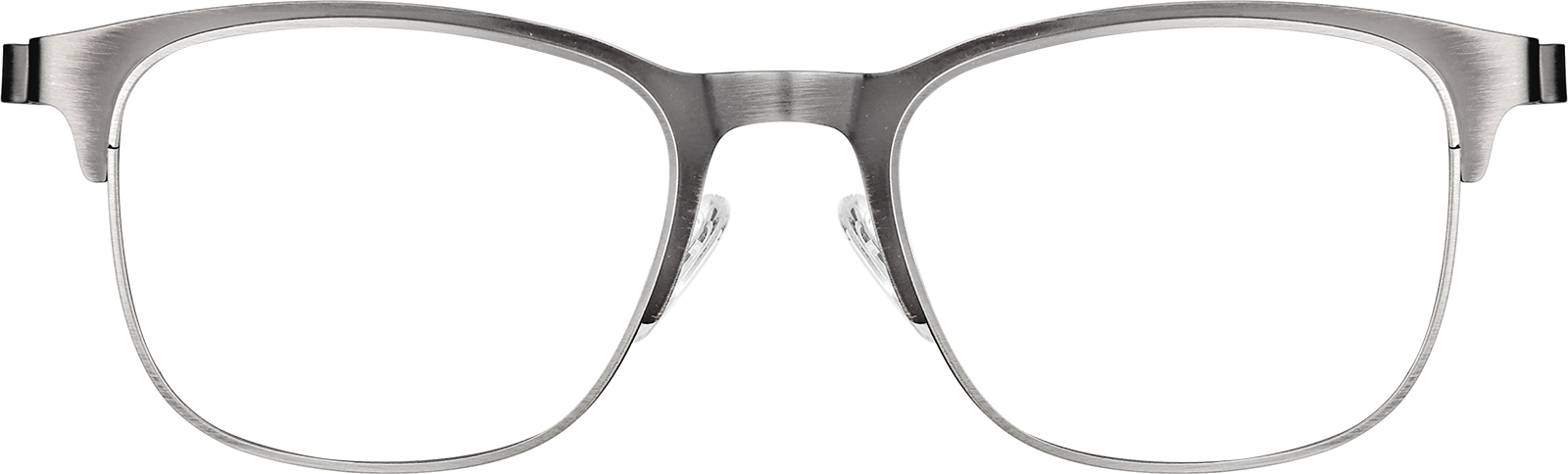 Black/Silver Kids' Browline Glasses #3211721 | Zenni Optical