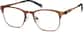 Angle view of Kids' Browline Glasses 3211715 in Brown thumbnail