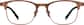 Front view of Kids' Browline Glasses 3211715 in Brown thumbnail