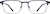 Front view of Browline Glasses 3211816 in Navy thumbnail