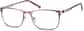 Angle view of Rectangle Glasses 3211919 in Pink thumbnail