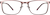 Front view of Rectangle Glasses 3211919 in Pink thumbnail