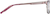 Side view of Rectangle Glasses 3211919 in Pink thumbnail
