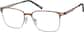 Angle view of Browline Glasses 3212015 in Copper thumbnail