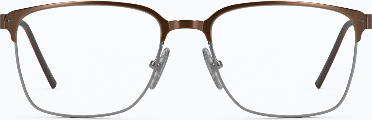 Front view of Browline Glasses 3212015 in Copper thumbnail