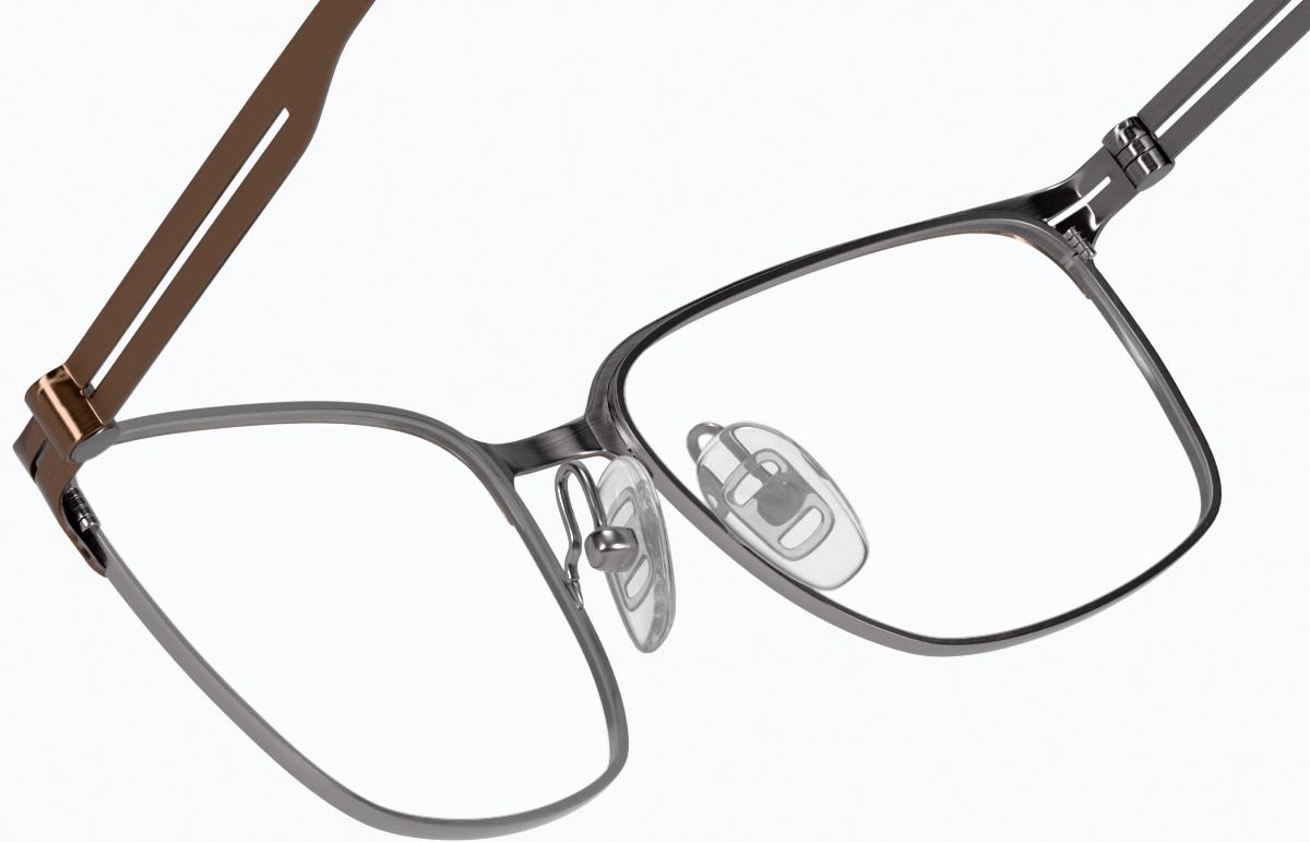 See-through view of Browline Glasses 3212015 in Copper thumbnail