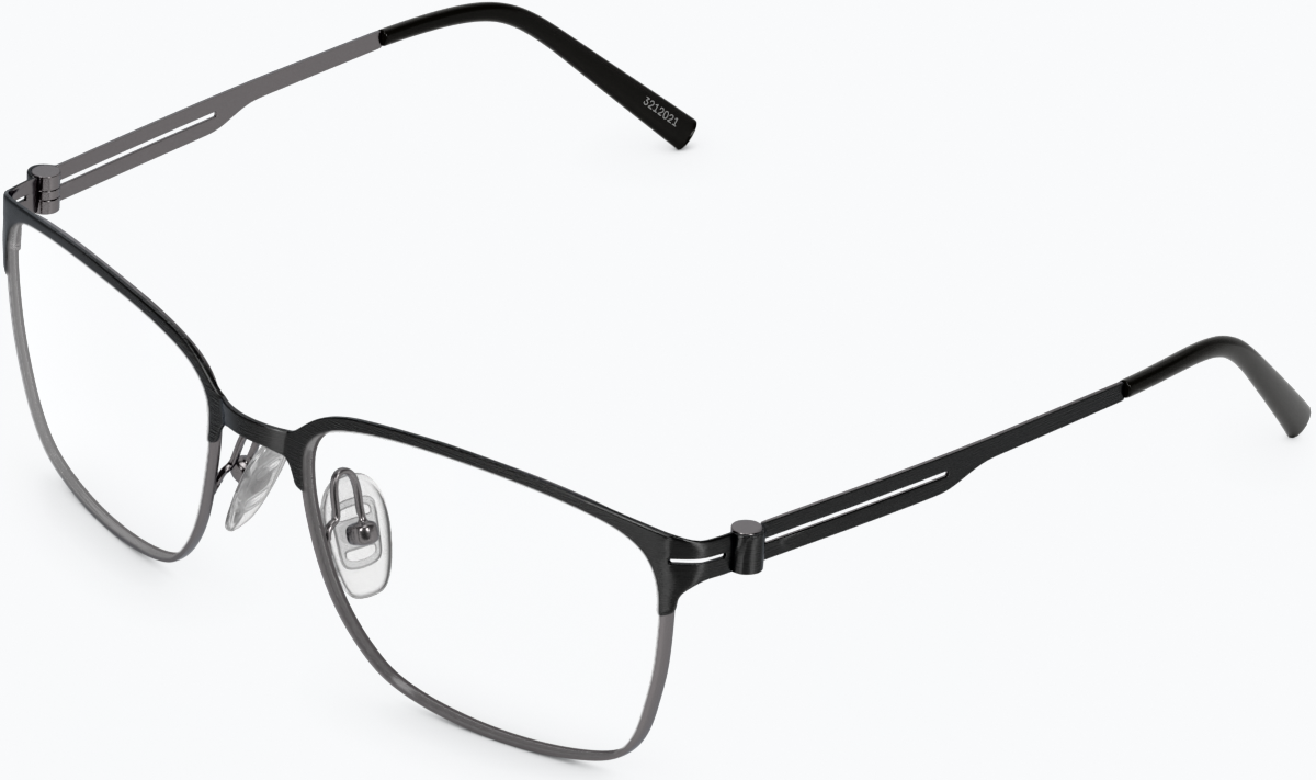 Angle view of Browline Glasses 3212021 in Black thumbnail