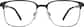 Front view of Browline Glasses 3212021 in Black thumbnail