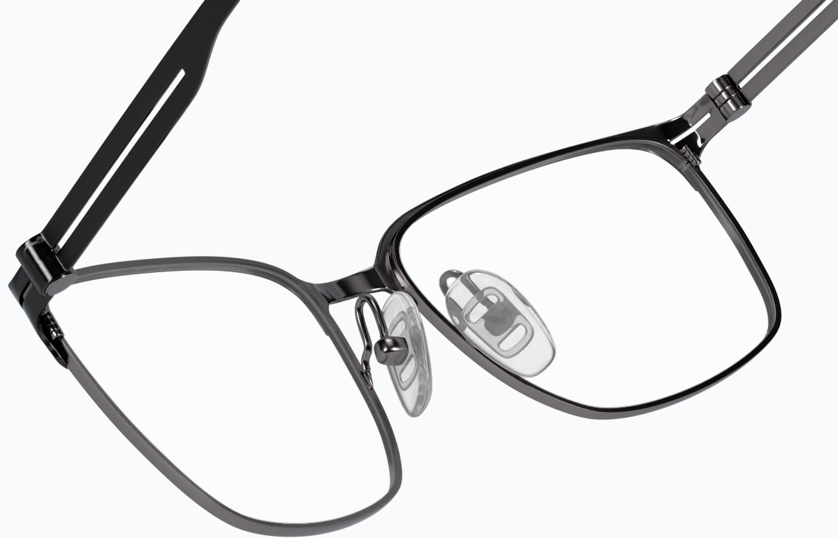 See-through view of Browline Glasses 3212021 in Black thumbnail