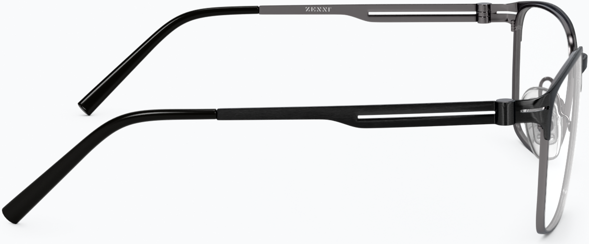 Side view of Browline Glasses 3212021 in Black thumbnail