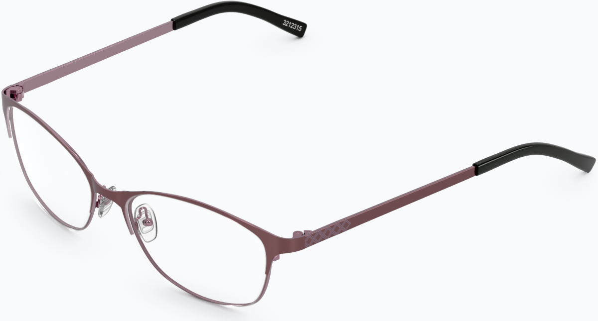 Angle view of Browline Glasses 3212315 in Copper thumbnail
