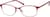 Angle view of Browline Glasses 3212318 in Red thumbnail
