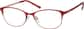 Angle view of Browline Glasses 3212318 in Red thumbnail