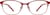 Front view of Browline Glasses 3212318 in Red thumbnail