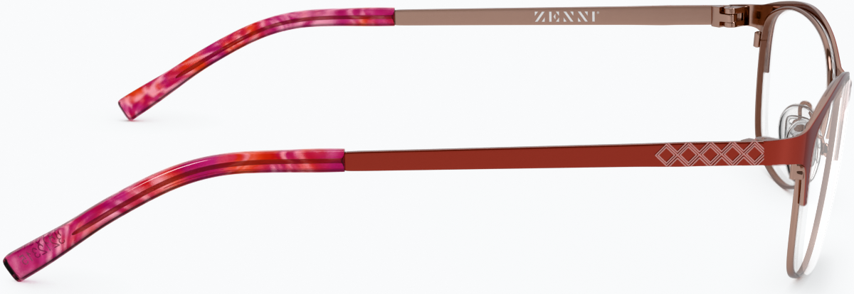 Side view of Browline Glasses 3212318 in Red thumbnail