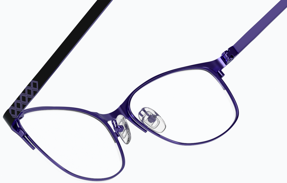 See-through view of Browline Glasses 3212321 in Black thumbnail