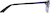 Side view of Oval Glasses 3212321 in Black thumbnail