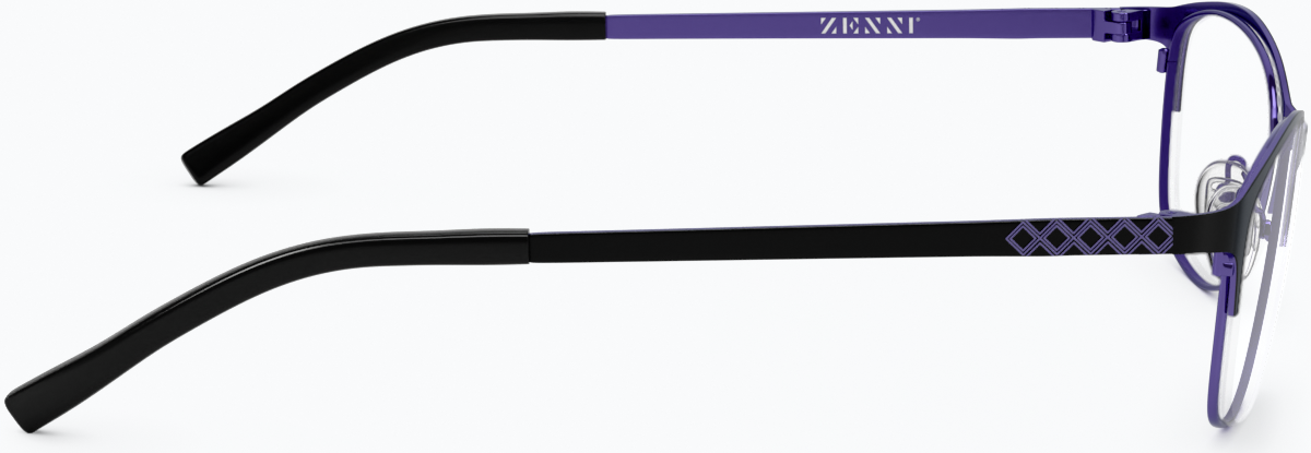 Side view of Browline Glasses 3212321 in Black thumbnail