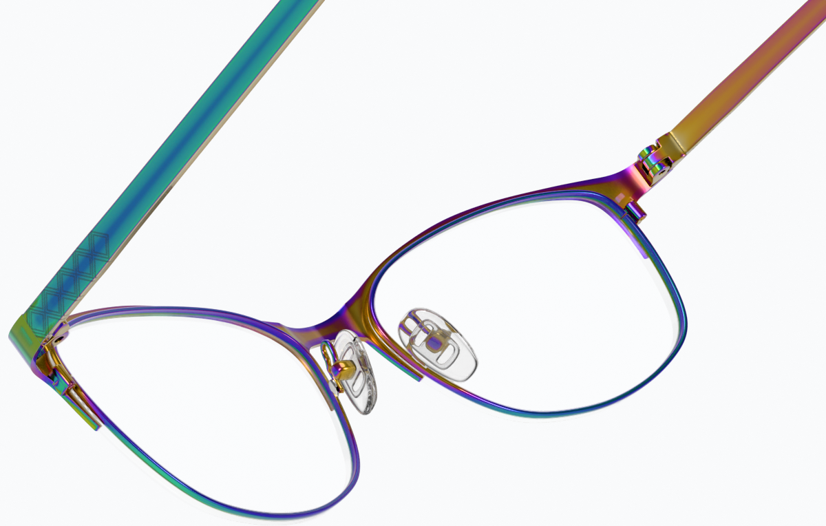 See-through view of Browline Glasses 3212329 in Multicolor thumbnail