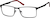 Angle view of Rectangle Glasses 3212521 in Black thumbnail