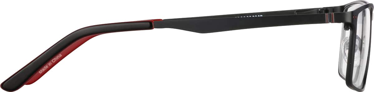 Side view of Rectangle Glasses 3212521 in Black