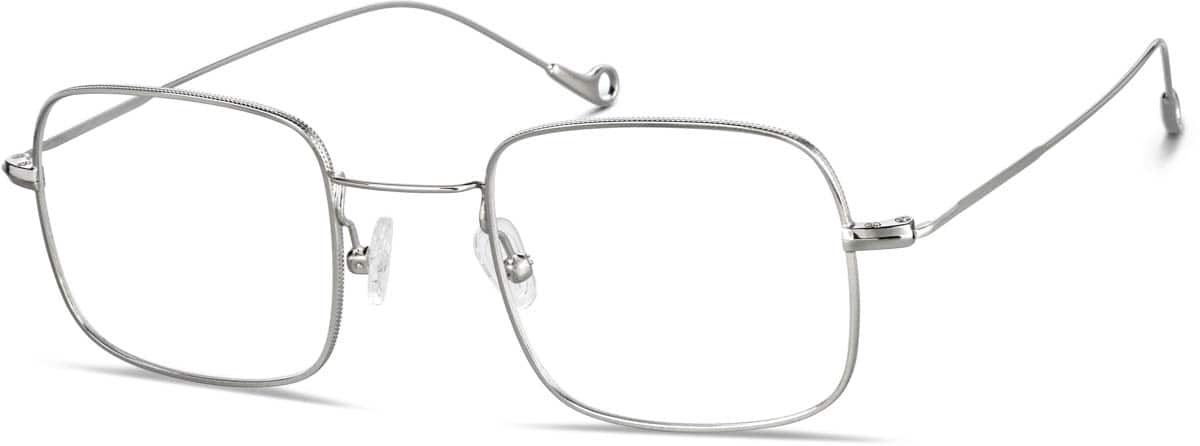 Angle view of Square Glasses 3212611 in Silver