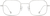 Front view of Square Glasses 3212611 in Silver thumbnail
